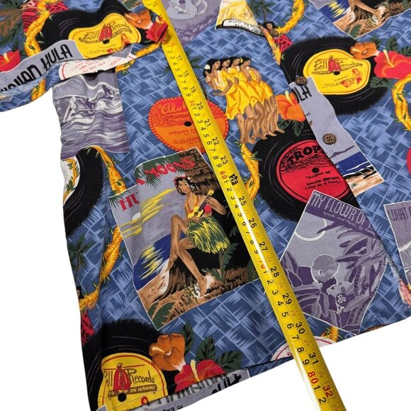 VTG Reyn Spooner Hawaiian Shirt Sz.XL Short Sleeve Tropical Hula Girls Aloha - Picture 6 of 8